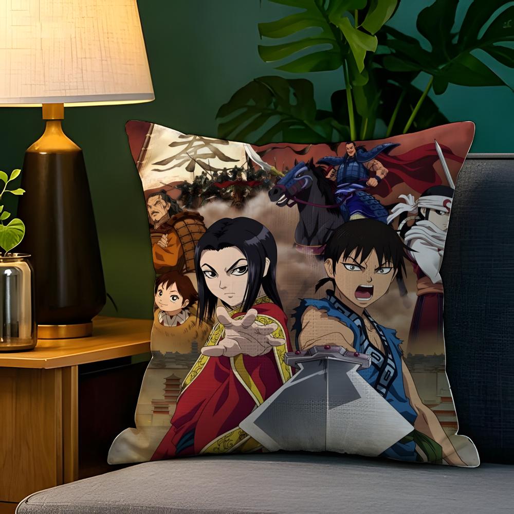 Comic Cartoon Kingdom K-Kingudamu 2 Pillow Case Natural Linen Pillow Case Double-Sided Decor Sofa Pillowcase Home Decor