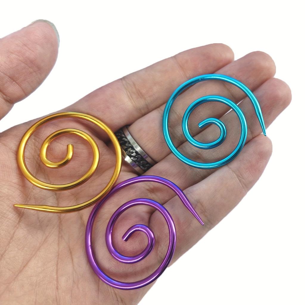Spiral Cable Needle, Handmade Knitting Tool, Round Spiral Needle Household Knitting Needles Sewing Tools Perfect for Crochet Project