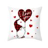 Red Cartoon Love Valentine's Day Home Pillow Car Waist Support Cushion Sofa Cushion Pillow Cover