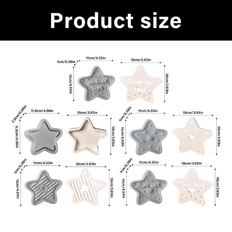 Star Shaped Frame for Craft Projects Decorative Glows Candle Making With Safe Quality Substance Heat Resistant