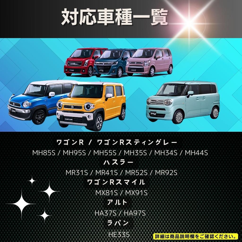 Pararect Back Door Handle Chrome for Suzuki Hustler and MR92S Cover, Dress-Up, Easy-to-Apply Gloss, MR31S, MR41S, MR52S,