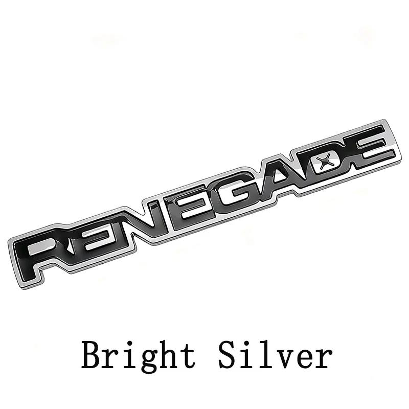 For Jeep Three Dimensional ABS Car RENEGADE Emblem Trunk Rear Sticker Decoration Decal Accessories For Jeep Renegade Grand Ch