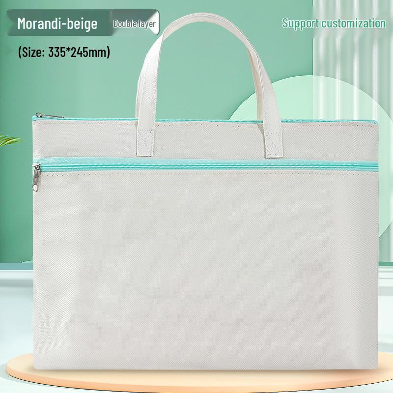 Morandi Oxford Student Tutoring Document Bag - Waterproof File Storage with Custom Logo Option