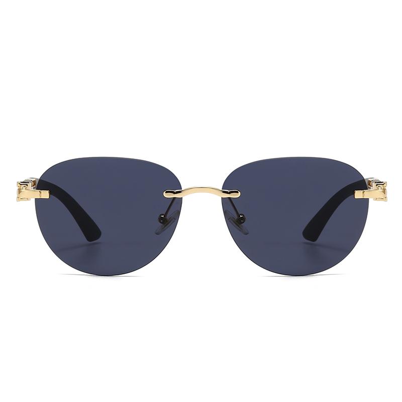 Metal Round Sunglasses Retro European American Star Trendy Street Style Fashion Sunglasses 3073