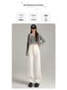 2025 New Women's High-Waist Slim Fit White Wide-Leg Jeans - Versatile Summer Thin Trousers
