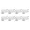 8 Stück 8mm Streifenlicht-Verbinder Transparent COB LED-Verbinder Für COB LED-Streifenlicht