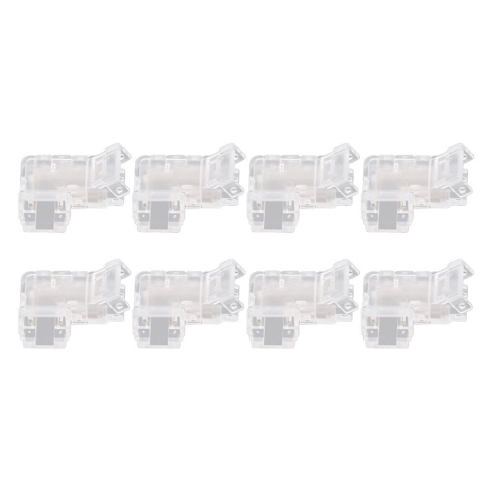 8 Stück 8mm Streifenlicht-Verbinder Transparent COB LED-Verbinder Für COB LED-Streifenlicht