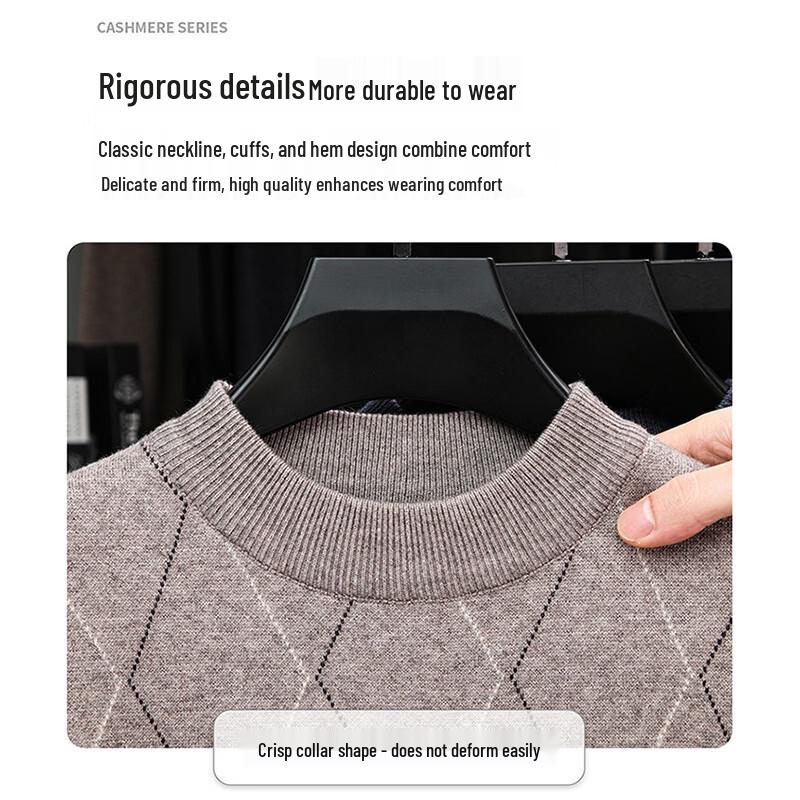 Luomon Herren Winterpullover mit halbem Rollkragen LZ6530