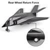 1:100 Scale F-117A Nighthawk Fighter Model Car Toy Alloy Body Rubber Tire Attack Aircraft Models Sound Light Military Toys Gifts