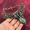 Labradorite Necklace Copper Wire Wrapped Necklace Adjustable Chain Necklace Copper Jewelry Handmade Real Gemstone Necklace Wire Wrap Jewelry