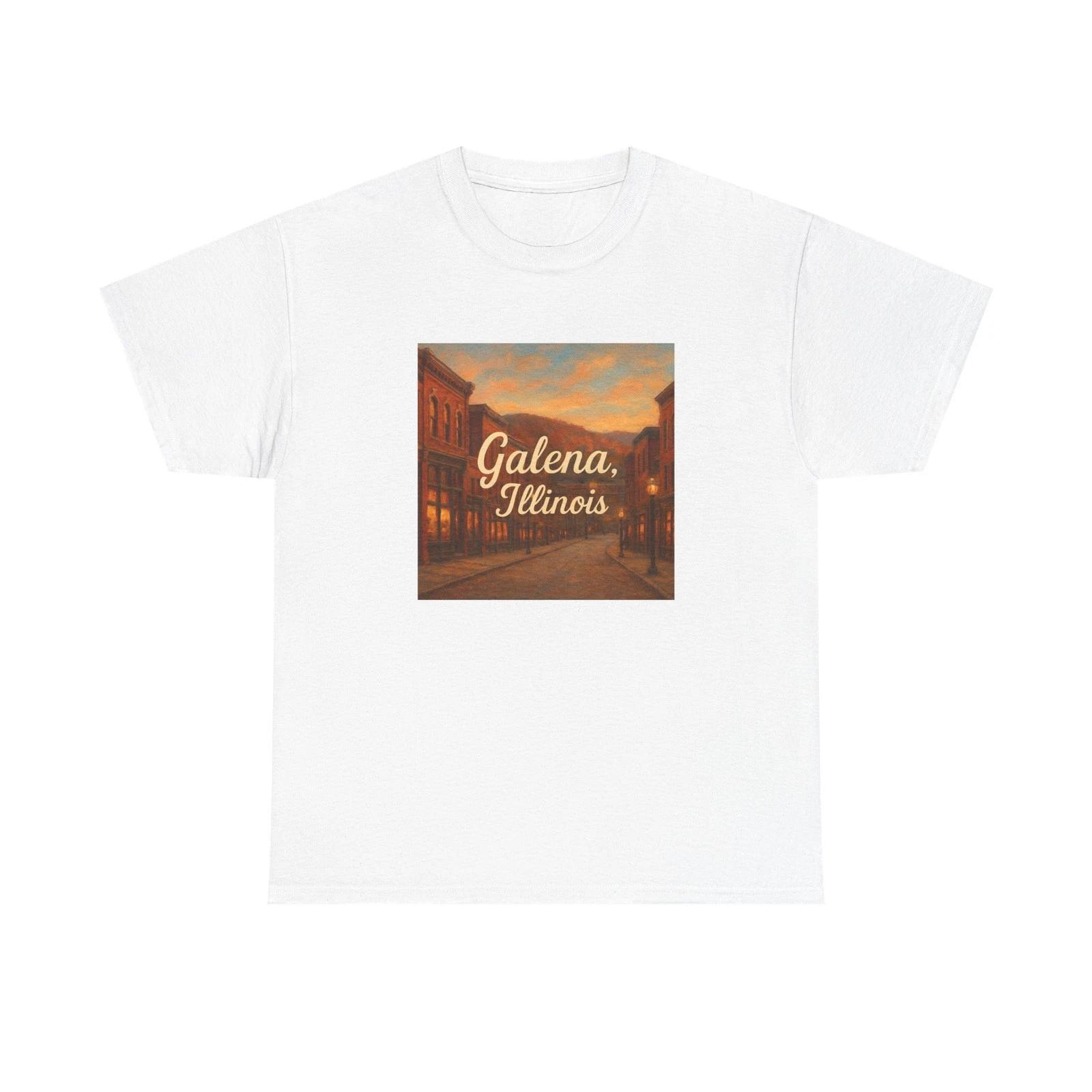 Unisex Adult T Shirt Galena Illinois Historic Main Street M