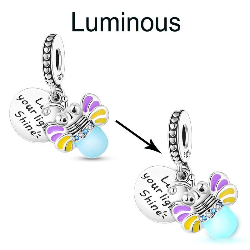 Charms Chameleon Ladybird UFO Butterfly Beads S925 Silver Pendants Fit Original  Bracelet DIY For Woman Jewelry