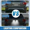 Car 6000K White LED License Plate Light Assembly YL8Z13550AA 2835SMD for Mazda Miata MX-5 1999-2005 ABS Clear Black 1 Pair