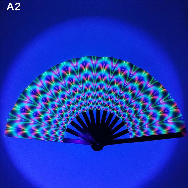 

Ручний Складний Рейв Вентилятор Стиль Вентилятор для Танцювальної Музики Фестивальний Вентилятор Градієнтний Відбиваючий Флуоресцентний Вентилятор Світлонакопичувальний Вентилятор