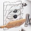 Kitchen Organizer Rack Wall Hanging Pot Cover Rack Five-Layer Pot Lid Metal Rust-Free Multifunctional Rack Pot Lid Storage Rack