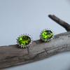Silver Earrings with Chrysolite (60002313)