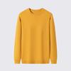 Solid Color Bottoming Shirt Casual Sweater Long Sleeve Knit Sweater Men's Round Neck Sweater Autumn Winter Large Size Loose Keep Warm Top