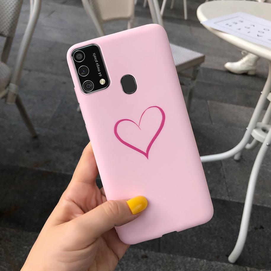 For Samsung Galaxy M31 M21s Case 2020 Couple Love Heart Phone Cover For Samsung M31 Prime SM-M315F M 31 M 21s Soft Case 6.4 Inch