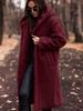 Long Plush Fleece Coat for Women, Soft Warm Winter Outerwear, Multiple Colors Available