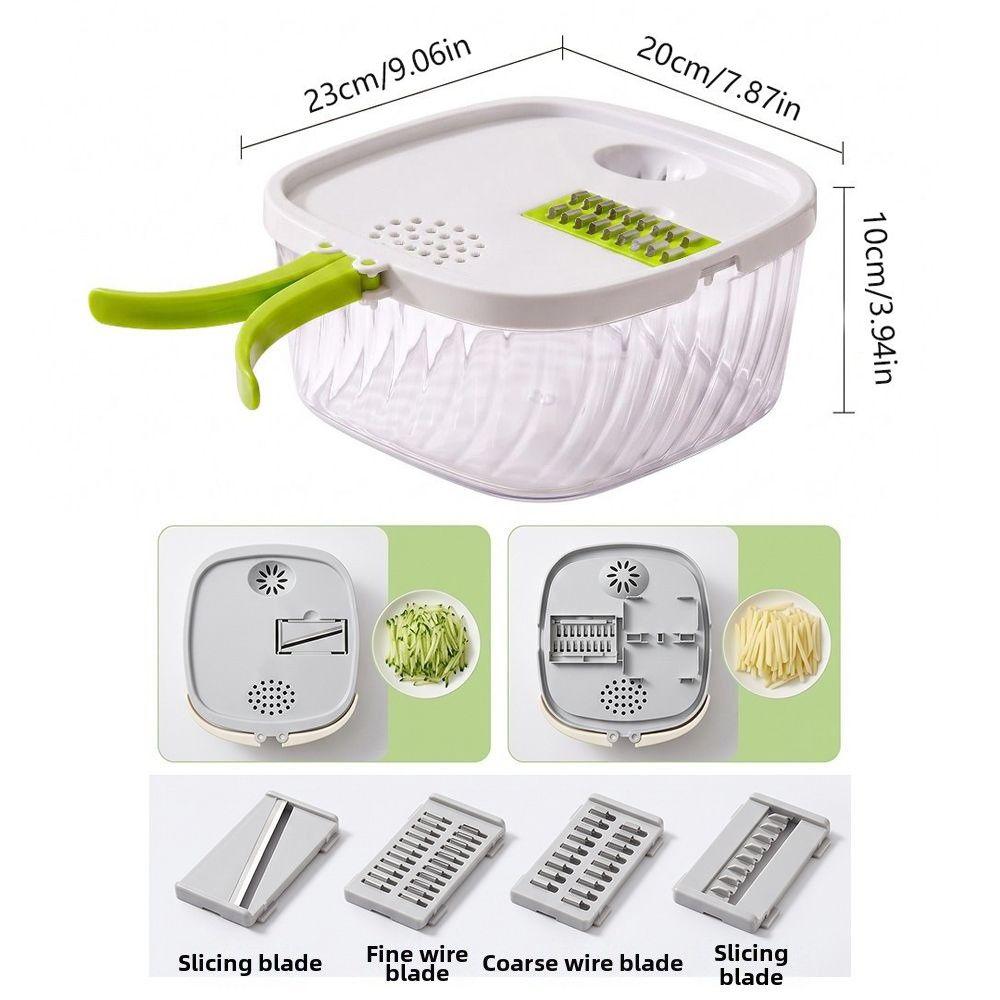 Large Capacity Veggie Cutter Potato Cucumber Slicer For Onions Potatoes Carrots & Cucumbers