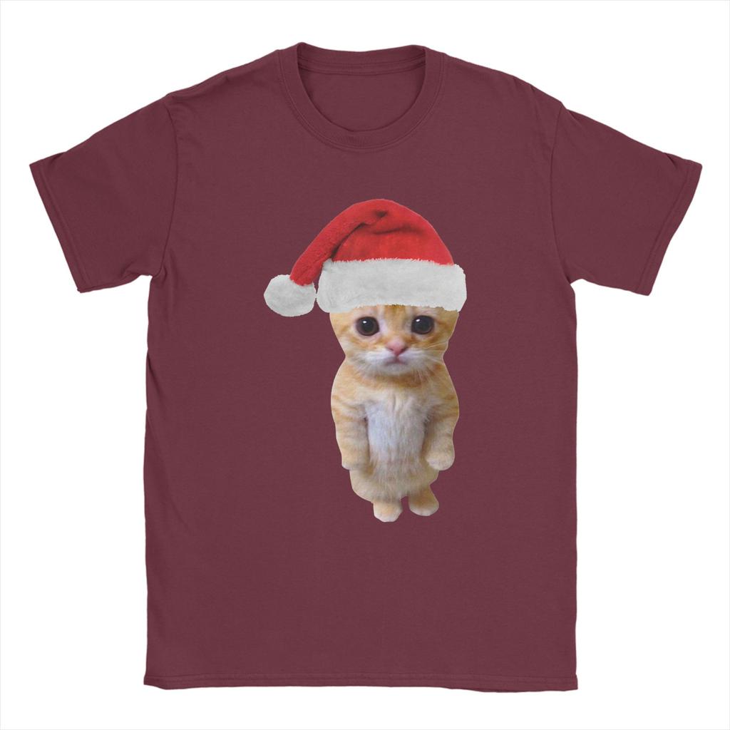 Christmas El Gato Meme Sad Cat Munchkin Kitty Meme T Shirt Beach  Pure Cotton TShirts For Men Tee Shirt Short Sleeve Clothes