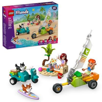 LEGO Friends Strandabenteuer mit Hunden, Spielzeug, Geburtstagsgeschenk, Blöcke, pädagogisch wertvoll, Mädchen, Jungen, Kinder, 6 Jahre, 7 Jahre, 8 Jahre, 9 Jahre