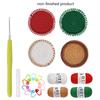 Crochet Kits Christmas Coaster Crochet Yarn Set Crochet Needle Crochet Starter Kits with Stitching Markers Thread