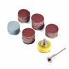 Saipor 25mm Sanding Discs, 100 Pieces, Sanding Paper Grinder Accessory, Mixed Grit #100/#180/#240/#1500/#3000, for Polishing Painted Surfaces, Rust Re