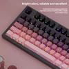 Keycap Set Side Engraved Gradient Color 134 Keys Pbt Double Sided Printed Shiny Backlit Keycaps For Mechanical Keyboards