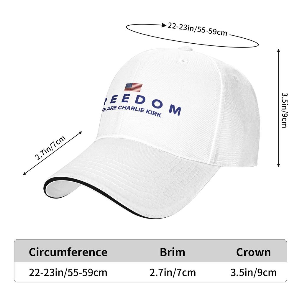 Frühling WIR SIND CHARLIE KIRK FREIHEIT Baseballkappe Laufen Hippie Streetwear Druck Sonne Trucker-Kappe Herren Atmungsaktive Baseballkappen
