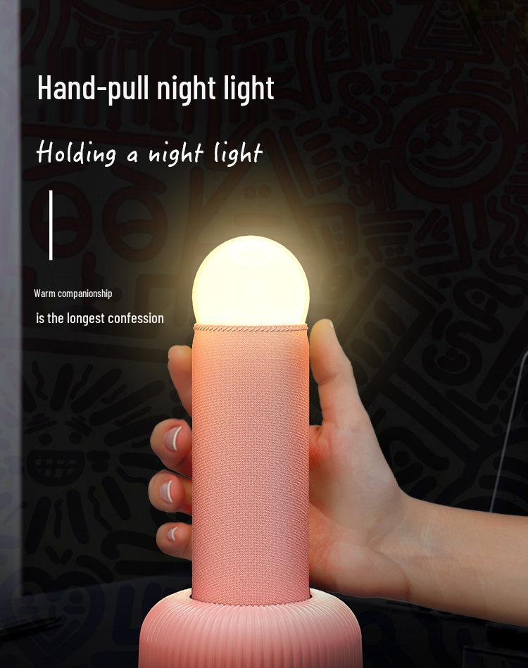 Hand-Pulled Night Light: Creative Bedside Lamp for Bedroom Atmosphere, Sleep Aid, and Fun Desktop Gift