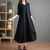 Knitted Dress Autumn and Winter New Fashion Loose Large Size Medium and Long Medium Mother Knee Sweater Skirt Women