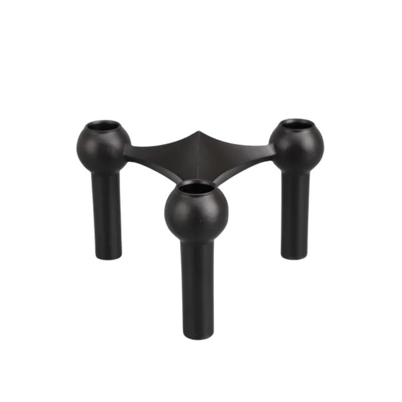 

Light Luxury Triangle Candlestick Nordic Classical Splicing Candle Holder Homestay Dinner Room Soft Decoration 1Pc