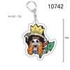 Acrylic Key Chain for One Piece Monkey D. Luffy Franky Trafalgar Law Bepo Nico Robin Acrylic Key Buckle Anime Peripheral Pendant