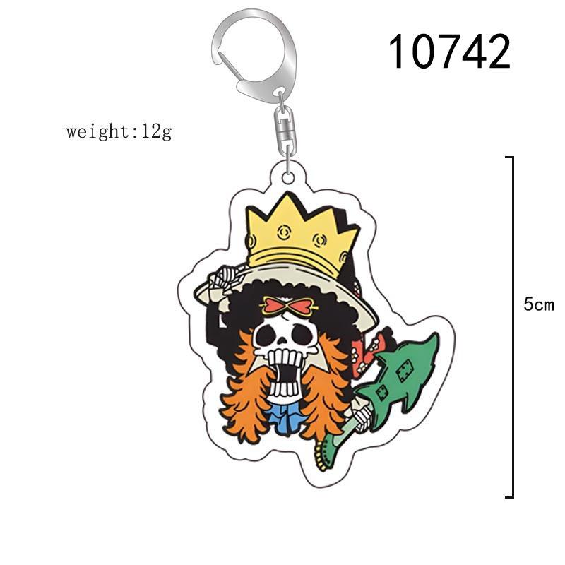 Acrylic Key Chain for One Piece Monkey D. Luffy Franky Trafalgar Law Bepo Nico Robin Acrylic Key Buckle Anime Peripheral Pendant