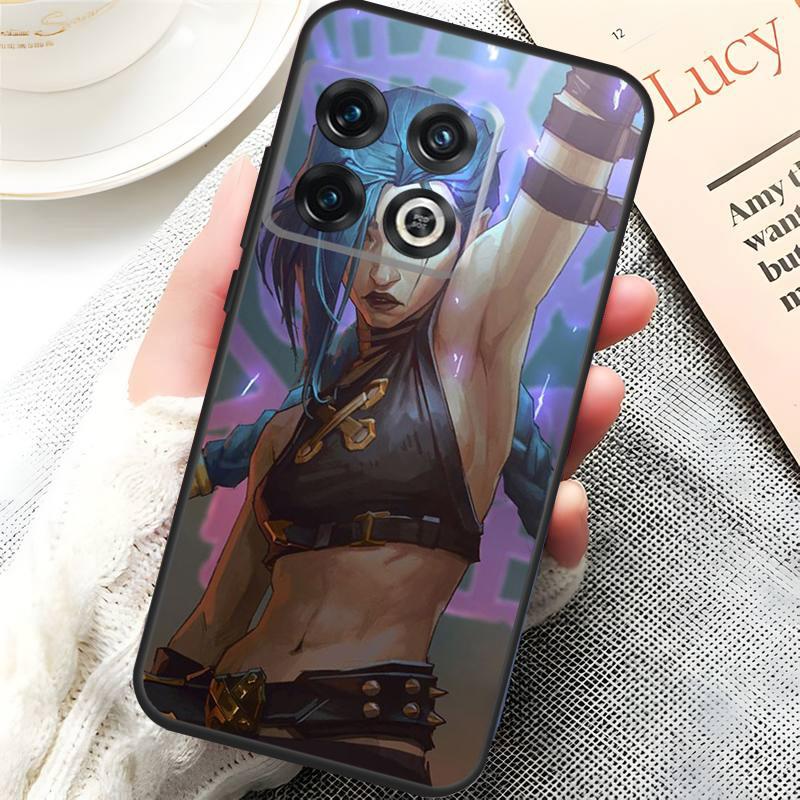 Anime Arcane Jinx Vi Case For OnePlus 10 9 Pro 8T 9RT 10R 10T OnePlus Nord 2T CE 2 Lite N10 N20 N100 N200 Cover
