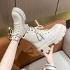 Women's short boots 2026 new thick soled height increasing versatile and plush warm boots
