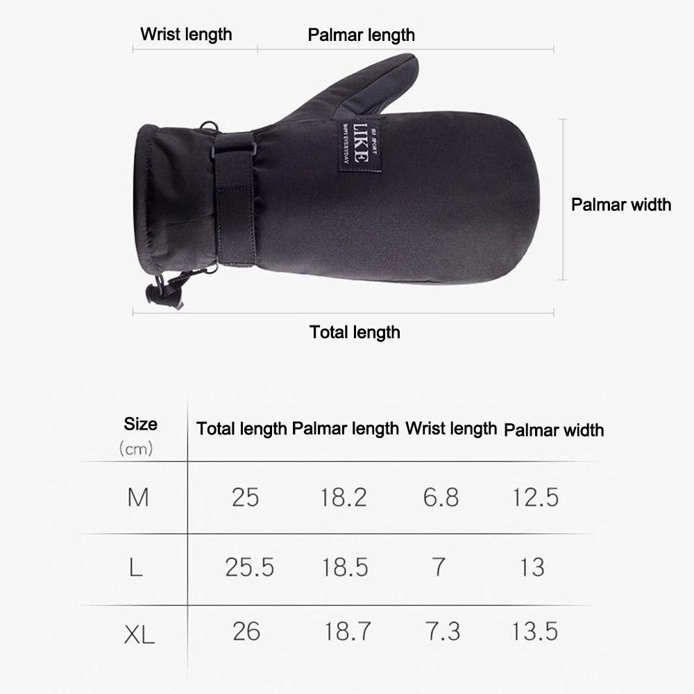 Outdoor Use Riding Skiing Gloves Biking Thickened Gloves Cold Proof Snowmobile Warmer Mittens Hand Warmer Thermal Thick Snow Gloves