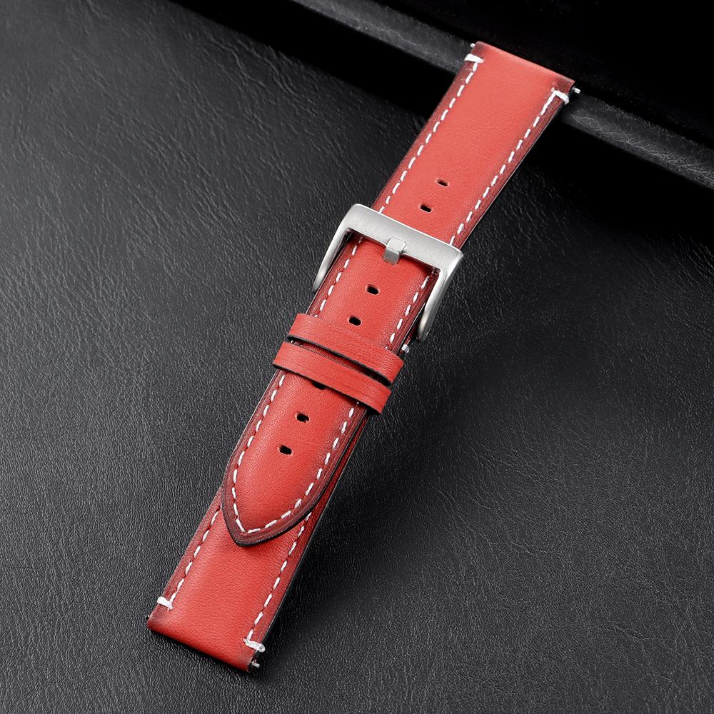 20mm 22mm Vintage Oil Wax Cowhide Watch Strap Quick Release Watch Universal Head Layer Calfskin Watchband Accessories Pin Buckle