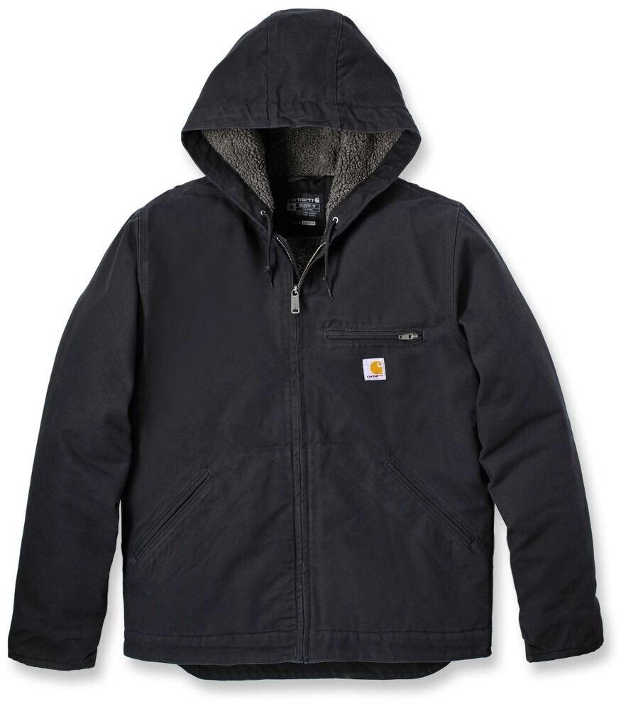 Демисезонная куртка Carhartt Washed Duck Sherpa Lined Jacket schwarz