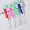 Steel Needle Hairdressing Stylist Comb for Coloring, Highlighting, and Styling - Pointed Tail for Girls and Children.