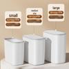Large Capacity Narrow Bathroom & Kitchen Trash Can with Lid