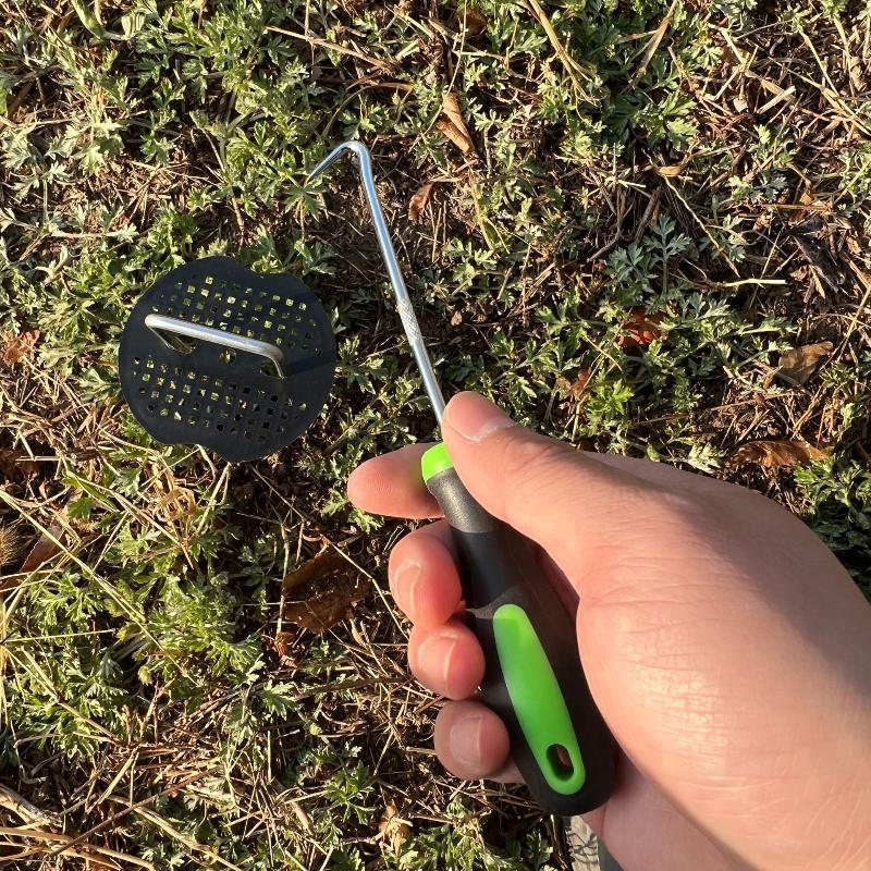 1Pc Heavy-Duty U-Shaped Metal Hook, Lawn Loosening Tool, Perfect For Weeding And Soil Removal, Sturdy Construction
