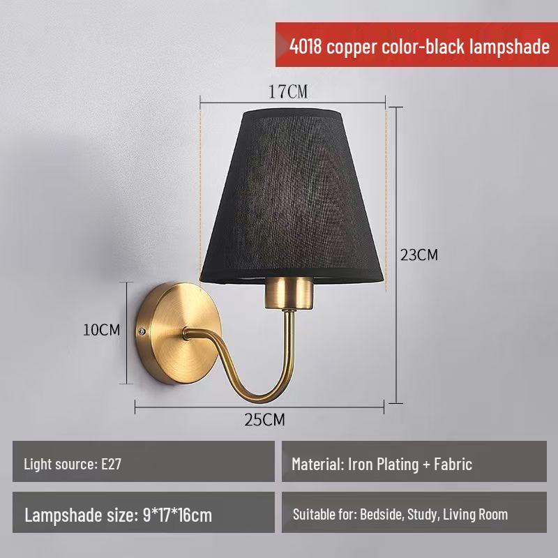 

Скандинавский минималистичный тканевый настенный светильник для спальни, лестницы, прихожей, балкона и гостиной.