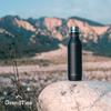 GRANDTIES Traveler Bottle, 620ml, Available in 6 Colors (Midnight Black), with Two Lids, Double-Layer Vacuum Insulated Stainless Steel Bottle, Keeps
