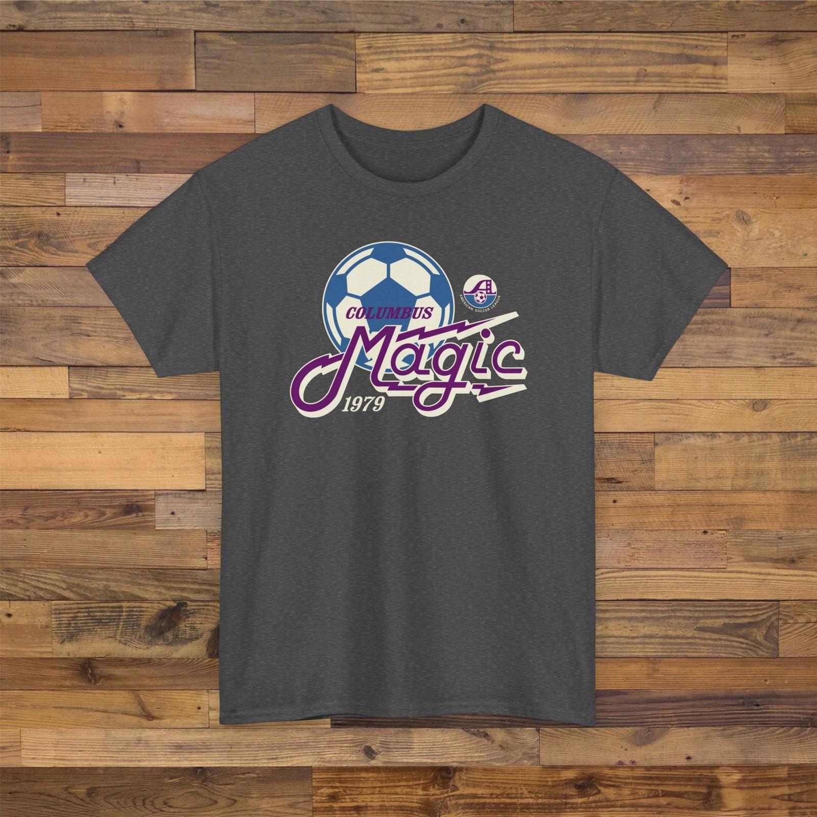 Columbus Magic 1979 ASL Vintage Soccer Premium Unisex T-Shirt - Blue Jackets S