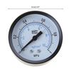 2inch Dial Size, Multifunction Pressure Gauge, Black Steel Case-, Dual-Scale 0-10Bar / 0-1Mpa 1/4 inch NPT-Thread