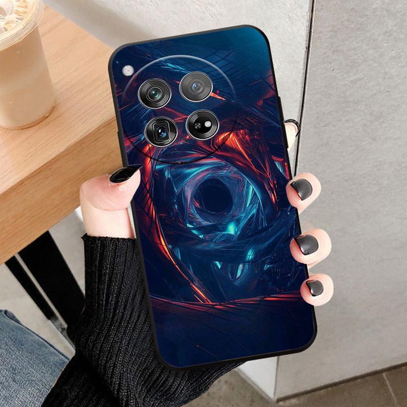 Etui Osłona Na OnePlus 12 Na OnePlus12 Fundas Nowe Czarne Miękki Silikon TPU Ochronne Etui Na Telefon Dla One Plus 12 Zderzak Coque