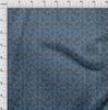 oneOone Georgette Viscose Dark Dusty Blue Fabric Leaves & Clover Craft Projects Decor Fabric Printed By The Yard 42 Inch