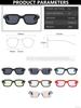 Vintage Square Sunglasses Men Women Retro Rivets Rectangle Sunshade UV400 Protection Fashion Brand Eyewear